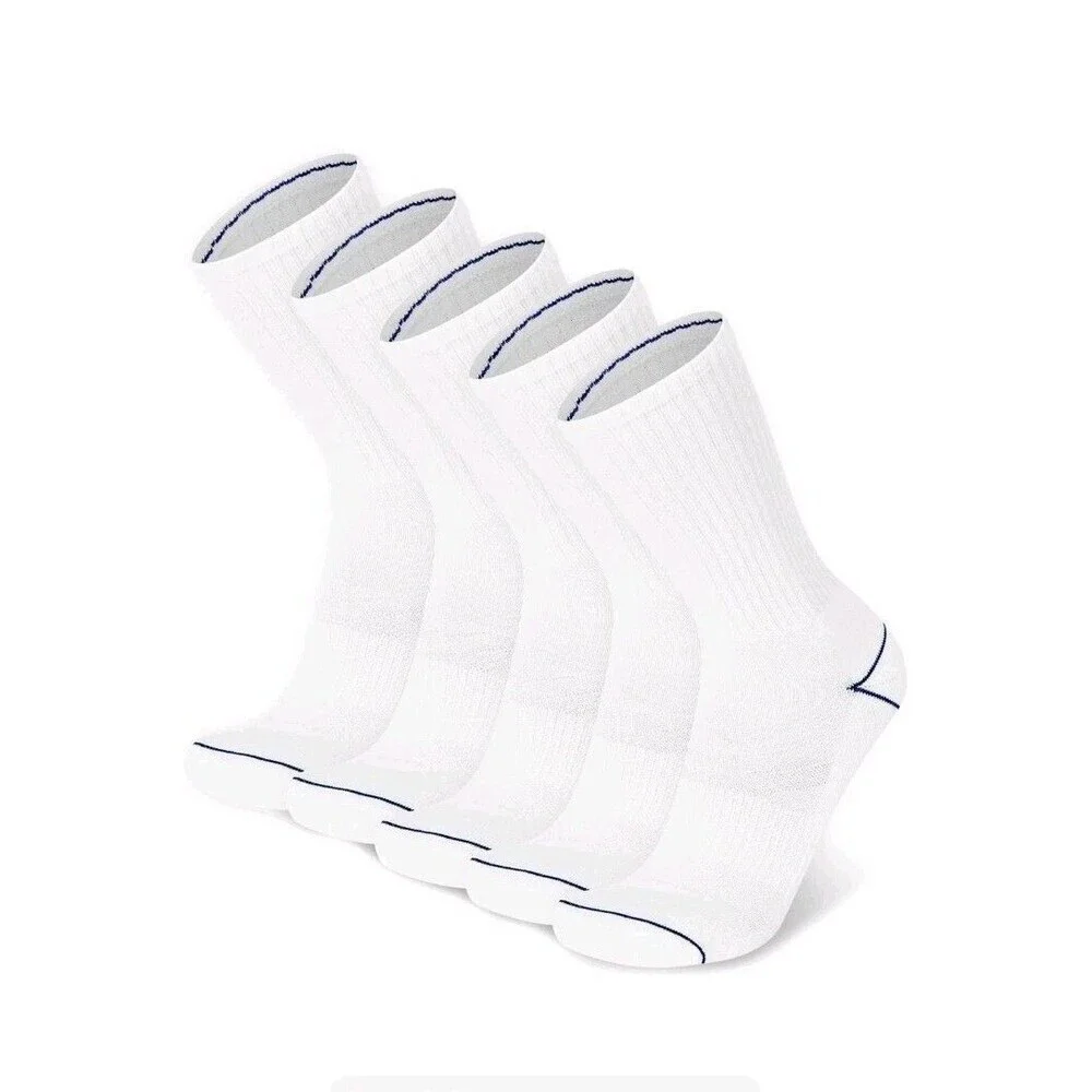Champion Mens Crew  Socks 5 Prs -Athleticwear SZ 6-12  Cushioned Performance
